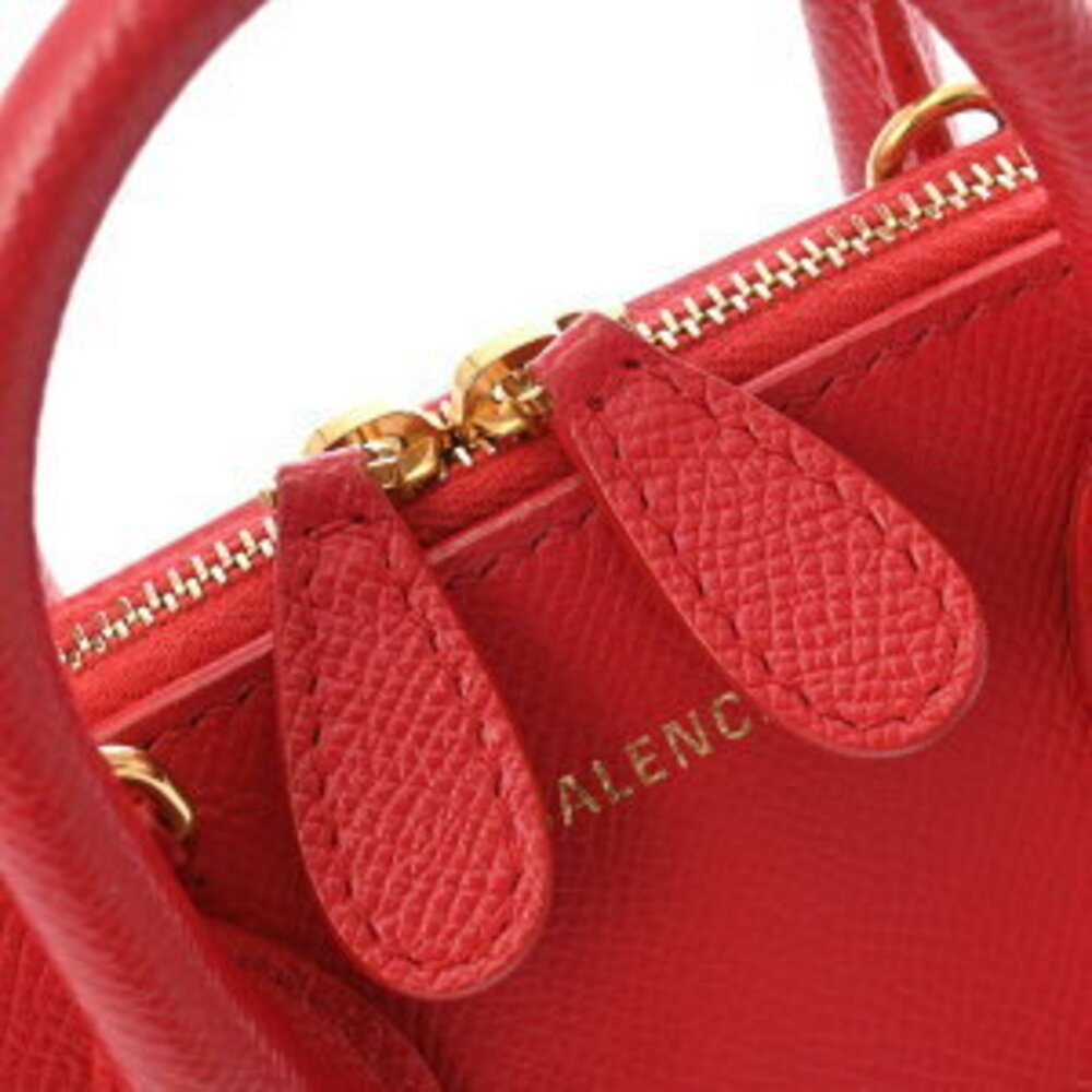 Balenciaga Ville Top Handle XXS Red Leather Bag Handbag - Picture 9 of 9